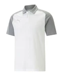 PUMA T-Shirt teamCUP Casuals Poloshirt Grau/Hellgrau/Silber/Weiß