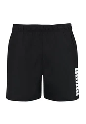 PUMA Swim Men's Mid Shorts Schwarz/Dunkelblau/Weiß
