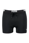 PUMA Badehose SWIM MEN LOGO TRUNK Schwarz/Lila/Braun/Rosa