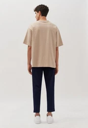 studio seidensticker T-Shirt Studio Kurzarm Rundhals Beige/Khaki