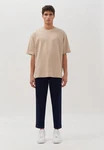 studio seidensticker T-Shirt Studio Kurzarm Rundhals Beige/Khaki