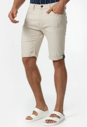 Indicode Jeansshorts Villeurbanne Khaki/Beige