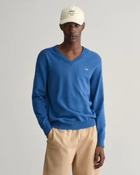 Gant Strickpullover CLASSIC COTTON V-NECK BLAU