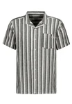 SUBLEVEL Kurzarmhemd Hellgrau/Schwarz/Grau/Beige/Creme
