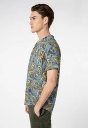 Urban Surface Kurzarmhemd Hawaiihemd Blau