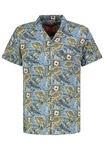 Urban Surface Kurzarmhemd Hawaiihemd Blau