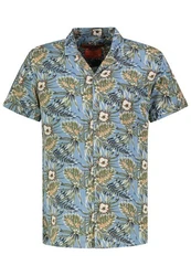 Urban Surface Kurzarmhemd Hawaiihemd Blau