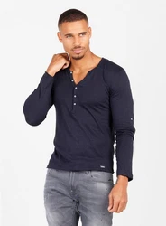 Key Largo Henleyshirt Ginger Basic MLS00038