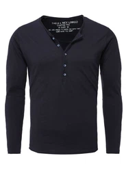 Key Largo Henleyshirt Ginger Basic MLS00038