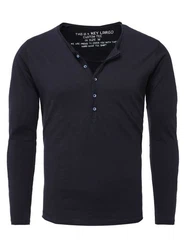 Key Largo Henleyshirt Ginger Basic MLS00038