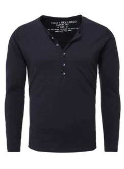Key Largo Henleyshirt Ginger Basic MLS00038