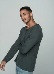 Key Largo Henleyshirt Ginger Basic Ginger (MLS00038)