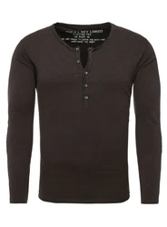 Key Largo Henleyshirt Ginger Basic Ginger (MLS00038)