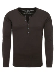 Key Largo Henleyshirt Ginger Basic Ginger (MLS00038)