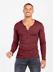 Key Largo Henleyshirt Ginger Basic vintage (MLS00038)