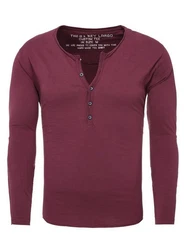 Key Largo Henleyshirt Ginger Basic vintage (MLS00038)