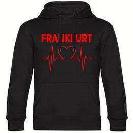 Kapuzensweatshirt Frankfurt - Herzschlag - Hoodie