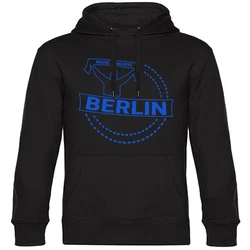 multifanshop Kapuzensweatshirt Berlin Hoodie blau