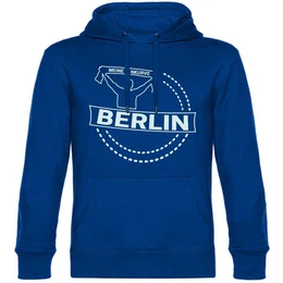 Kapuzensweatshirt Berlin blau - Meine Fankurve - Hoodie
