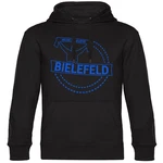 multifanshop Kapuzensweatshirt Bielefeld - Meine Fankurve Blau/Beige/Hellblau