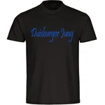 multifanshop T-Shirt Herren Duisburg - Duisburger Jung Braun/Dunkelblau/Blau/Lila