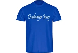 multifanshop T-Shirt Herren Duisburg - Duisburger Jung Blau/Dunkelblau