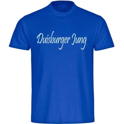 multifanshop T-Shirt Herren Duisburg - Duisburger Jung Blau/Dunkelblau