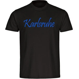 multifanshop T-Shirt Herren Karlsruhe Schriftzug multifanshop T-Shirt Herren Karlsruhe Schriftzug
