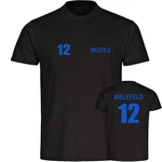 multifanshop T-Shirt Herren Bielefeld Trikot (12) Blau/Hellblau/Schwarz