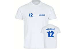 multifanshop T-Shirt Herren Karlsruhe Blau