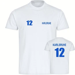 T-Shirt Herren Karlsruhe - Trikot Nummer 12 - Mnner