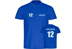multifanshop T-Shirt Herren Karlsruhe Blau