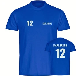 T-Shirt Herren Karlsruhe - Trikot Nummer 12 - Mnner