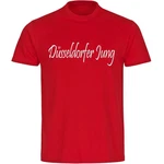 multifanshop T-Shirt Herren Dsseldorf - Dsseldorfer Jung Rot/Dunkelrot