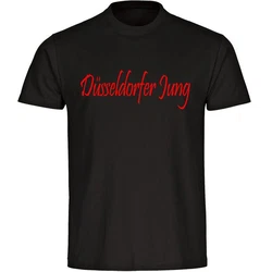 multifanshop T-Shirt Herren Dsseldorf - Dsseldorfer Jung Braun/Rosa/Rot/Gelb/Grau/Dunkelrot