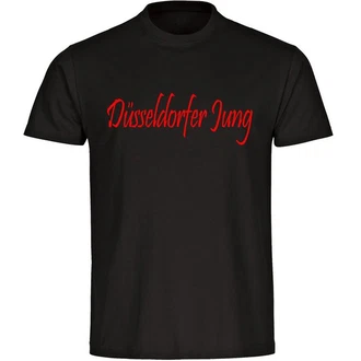 multifanshop T-Shirt Herren Dsseldorf - Dsseldorfer Jung Braun/Rosa/Rot/Gelb/Grau/Dunkelrot