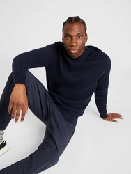 SELECTED HOMME Rundhalspullover SLHDane marine