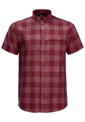 Jack Wolfskin Funktionshemd HIGHLANDS SHIRT Dunkelrot/Rot/Bordeaux/Braun
