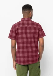 Jack Wolfskin Funktionshemd HIGHLANDS SHIRT Dunkelrot/Rot/Bordeaux/Braun