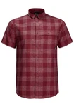 Jack Wolfskin Funktionshemd HIGHLANDS SHIRT Dunkelrot/Rot/Bordeaux/Braun