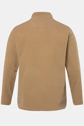 JP1880 Sweatshirt Troyer Stehkragen Braun/Khaki/Beige