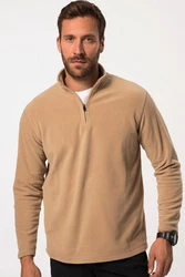 JP1880 Sweatshirt Troyer Stehkragen Braun/Khaki/Beige