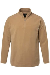 JP1880 Sweatshirt Troyer Stehkragen Braun/Khaki/Beige