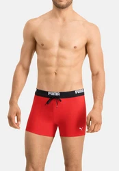 PUMA Badehose SWIM MEN LOGO TRUNK Rot/Lila/Orange