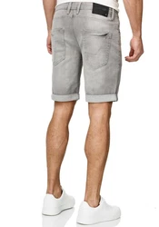Indicode Herren Sommer Jeans Shorts B556a Grau/Khaki/Beige/Hellgrau