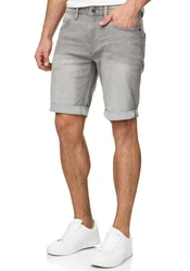 Indicode Herren Sommer Jeans Shorts B556a Grau/Khaki/Beige/Hellgrau