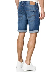 Indicode Herren Sommer Jeans Shorts B556a Mittelblau (B556a)