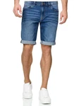 Indicode Herren Sommer Jeans Shorts B556a Mittelblau (B556a)