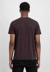 Alpha Industries T-Shirt Alpha Label T braun/safran/offwhite