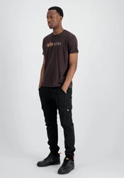 Alpha Industries T-Shirt Alpha Label T braun/safran/offwhite